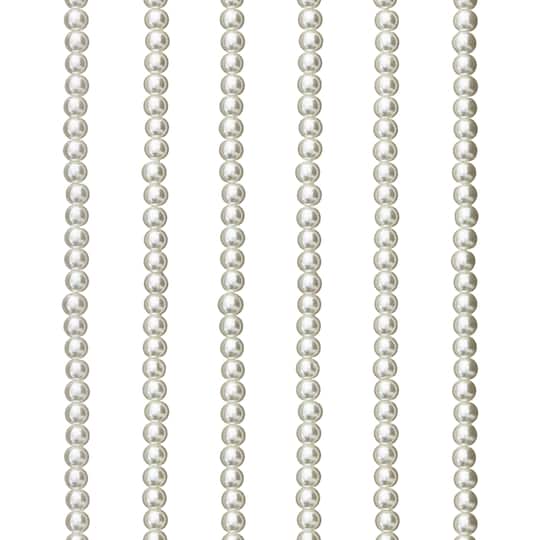 12 Pack: White Pearl Glass Beads, 4mm by Bead Landing&#x2122;